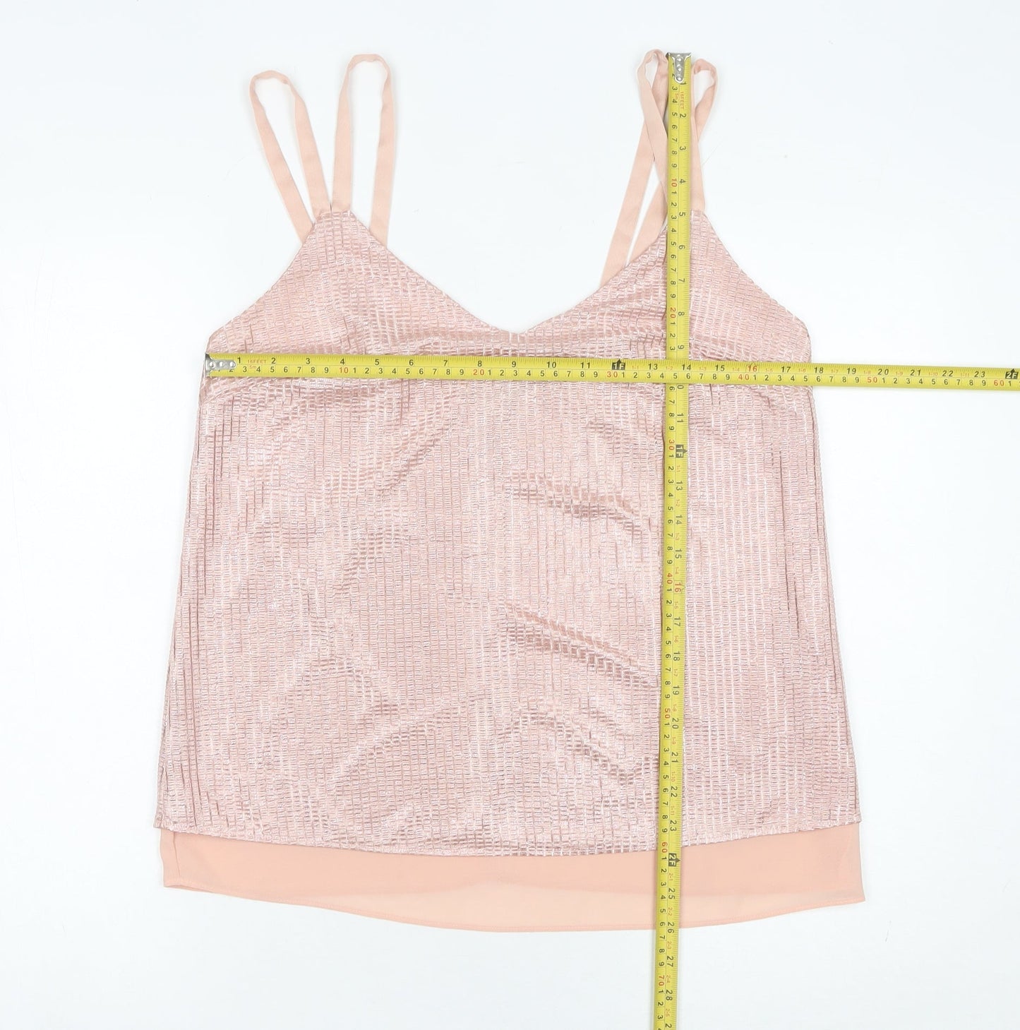Womens UK Size 14 NEXT Pink Camisole Blouse
