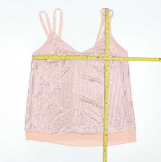 Womens UK Size 14 NEXT Pink Camisole Blouse
