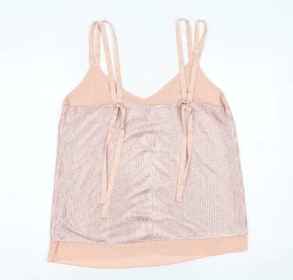 Womens UK Size 14 NEXT Pink Camisole Blouse