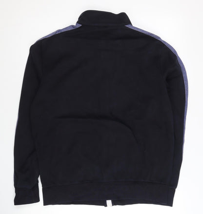 Puma Men’s Black Track Jacket M Full Zip Fleece Sports Casual