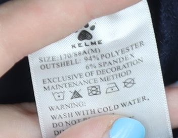 Kelme Men's Blue S Track Jacket Full Zip Stand-Up Collar 95cm Chest