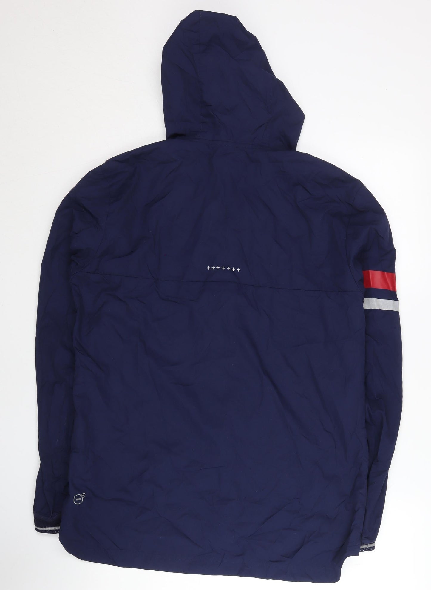 Puma Men’s Blue L Windbreaker Jacket Hooded Reflective Sports