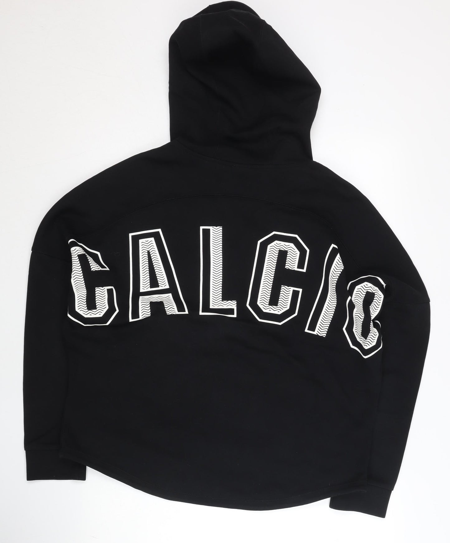 Kappa Women's Black Full Zip Hoodie UK 16 Sports Logo Autumn Winter