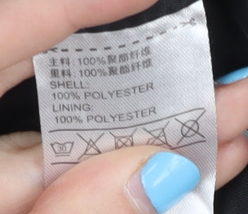 Champion Mens Black 2XL Windbreaker Jacket Hooded Polyester Sports