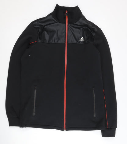 adidas Men's Black M ClimaWarm Full Zip Track Jacket Sportswear