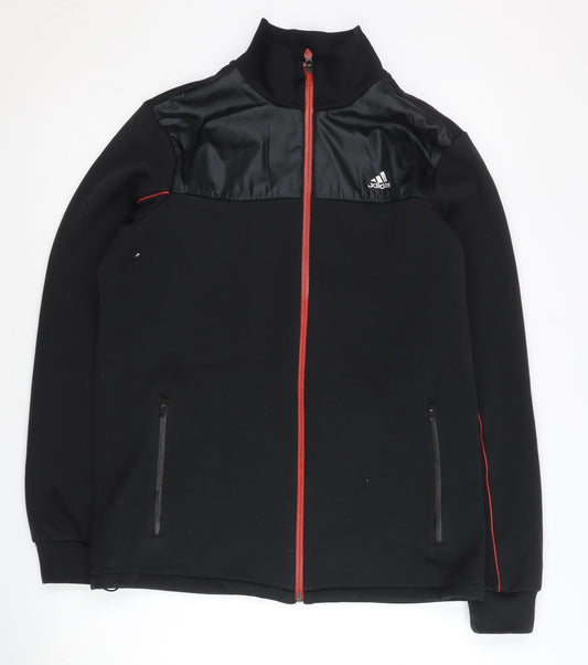 adidas Men's Black M ClimaWarm Full Zip Track Jacket Sportswear