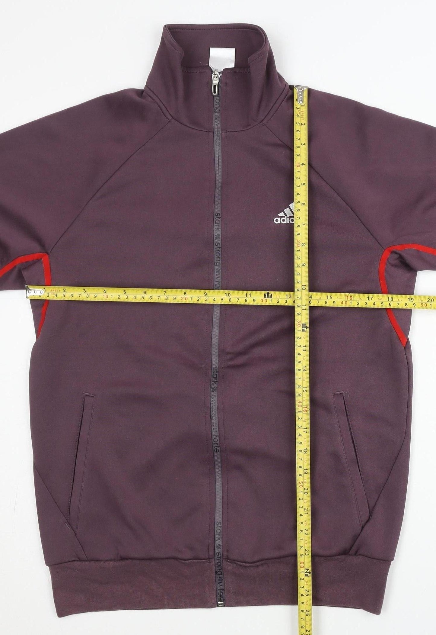 Adidas Men’s Purple Track Jacket M Full Zip Sports Activewear