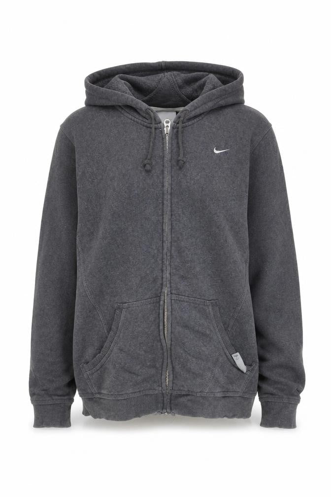 Womens UK Size L Nike Grey Full Zip Hoodie