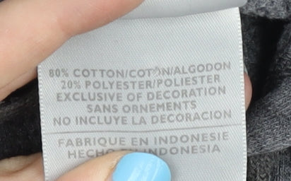 Nike Womens Grey Full Zip Hoodie L Long Sleeve Hooded Sportswear