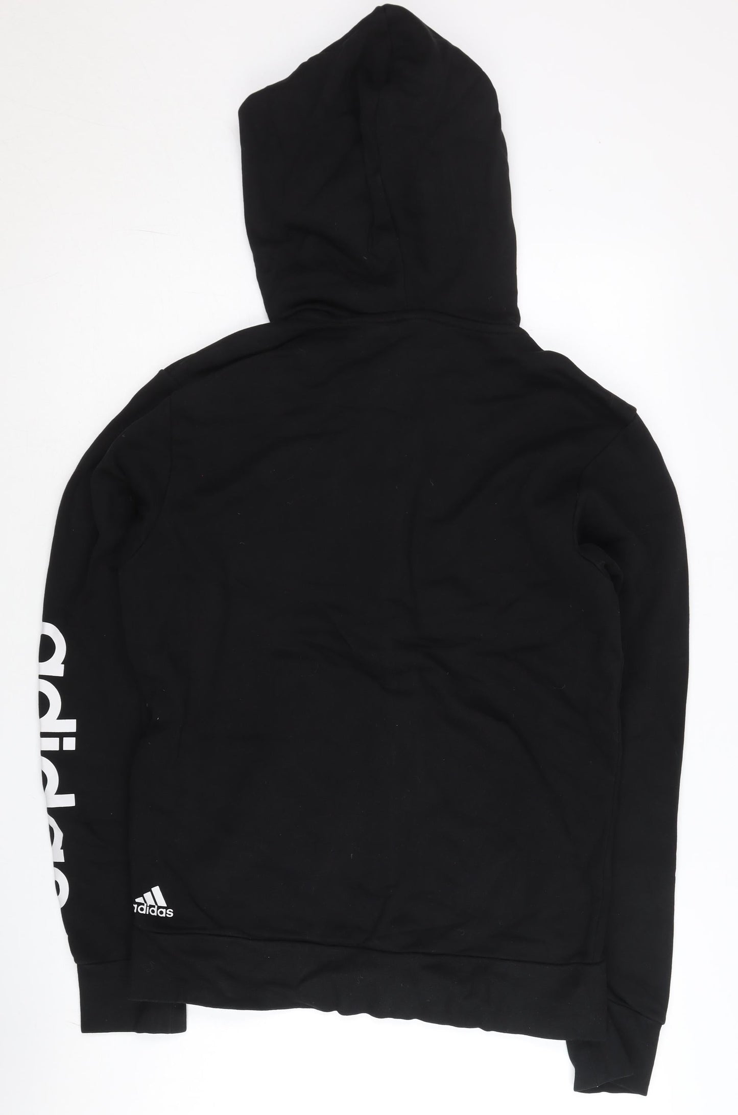 Adidas Men's Black Full Zip Hoodie Size M Logo Sportswear