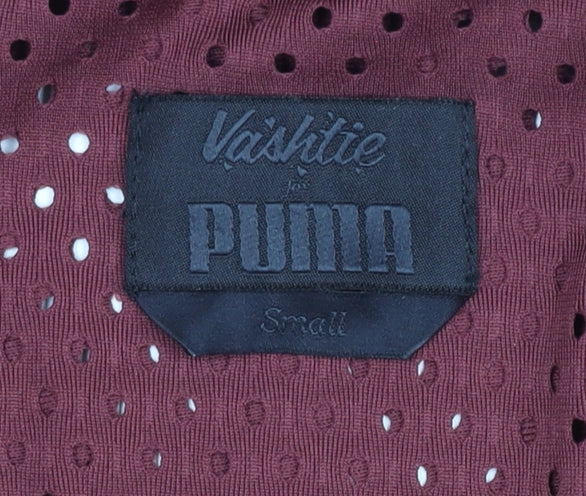 Puma Vashtie Men's Red Small Track Jacket Mesh Full Zip Sportswear