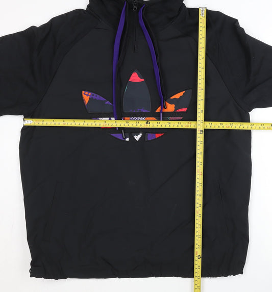 Adidas Men’s Black XS Basic Activewear Hooded Jacket