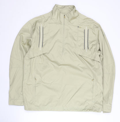 Adidas Men’s Beige S Windbreaker Jacket Reflective Running