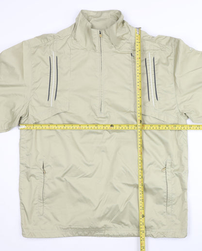 Adidas Men’s Beige S Windbreaker Jacket Reflective Running