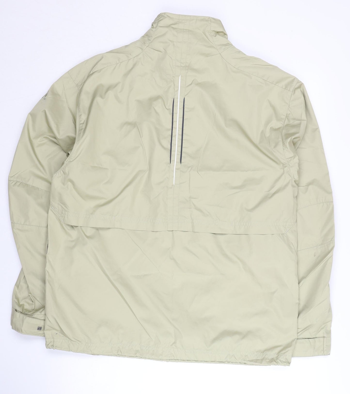 Adidas Men’s Beige S Windbreaker Jacket Reflective Running