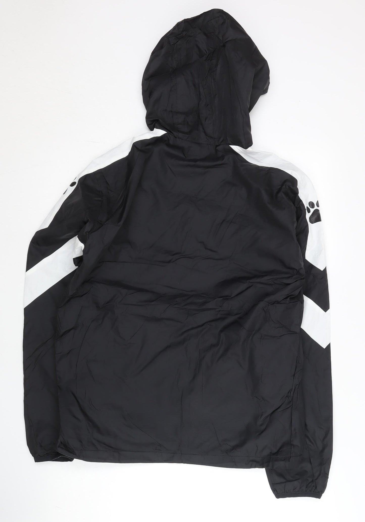 Kelme Men's Black M Windbreaker Sports Jacket Hooded Full Zip