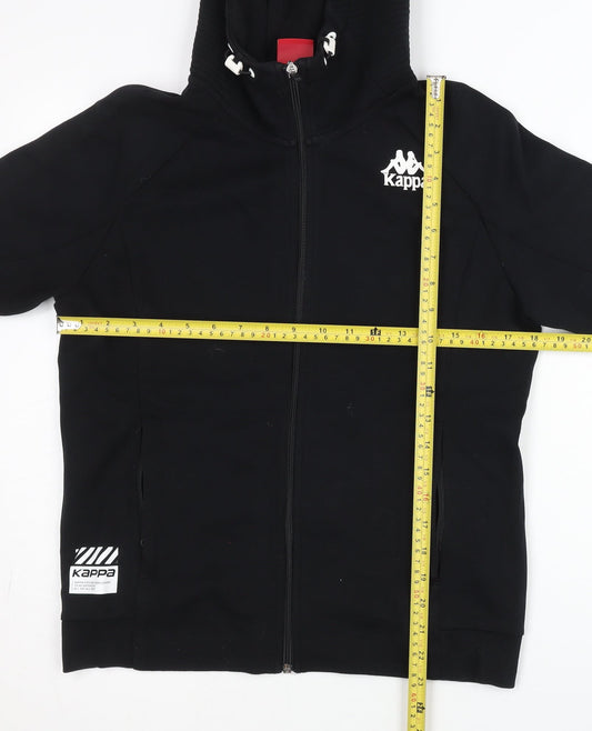 Kappa Women’s Black Full Zip Hoodie Size 16 Cycling Sportswear