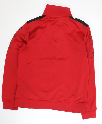 KELME Men’s Red Football Track Jacket M Full Zip Polyester Sportswear