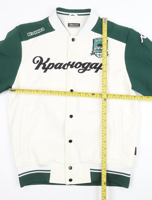 Kappa Men’s Green White FC Krasnodar Varsity Jacket Size S Football