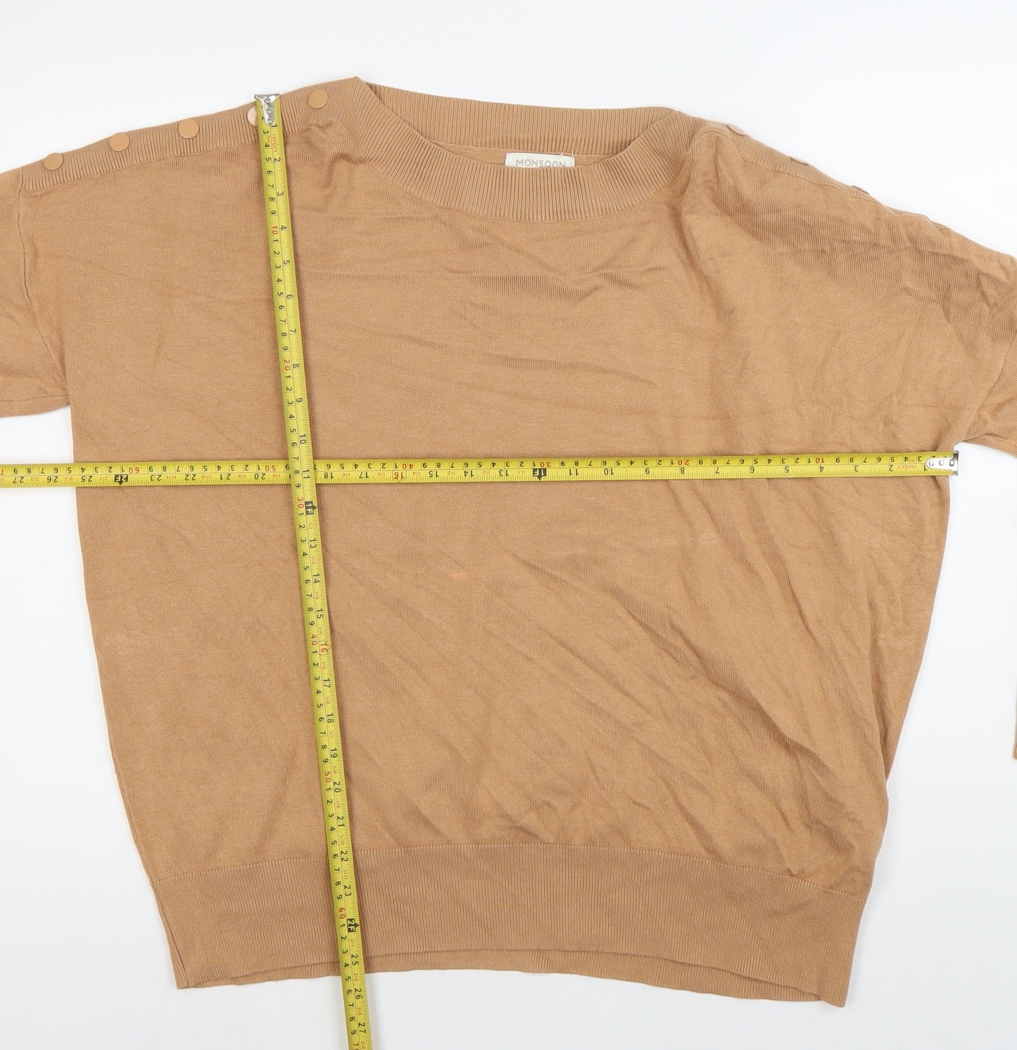 Womens UK Size XL Monsoon Brown Pullover Jumper