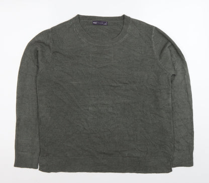 Womens UK Size 16 Marks and Spencer Grey Pullover Jumper