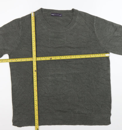Womens UK Size 16 Marks and Spencer Grey Pullover Jumper