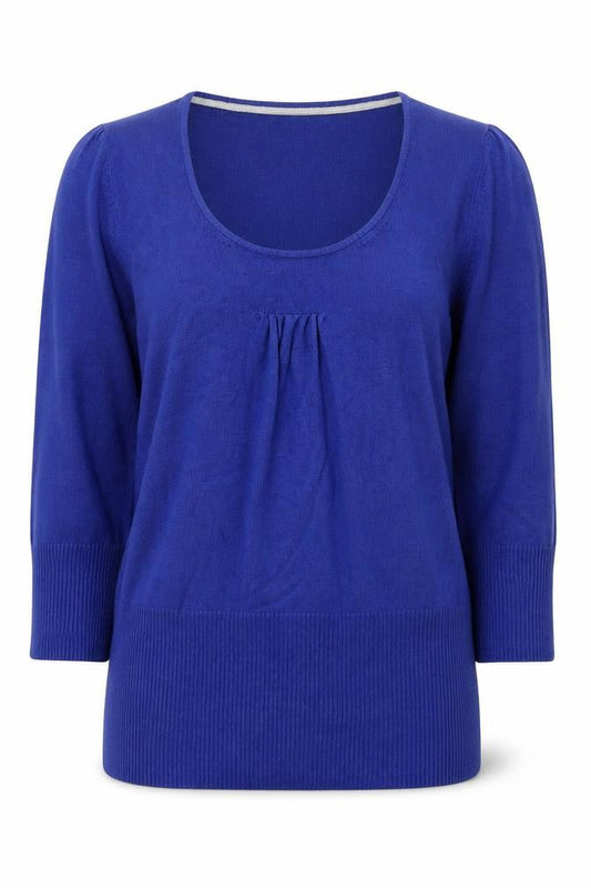 Womens UK Size 10 John Lewis Blue Pullover Jumper