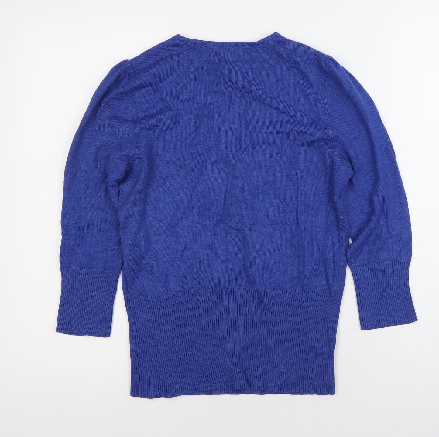 Womens UK Size 10 John Lewis Blue Pullover Jumper