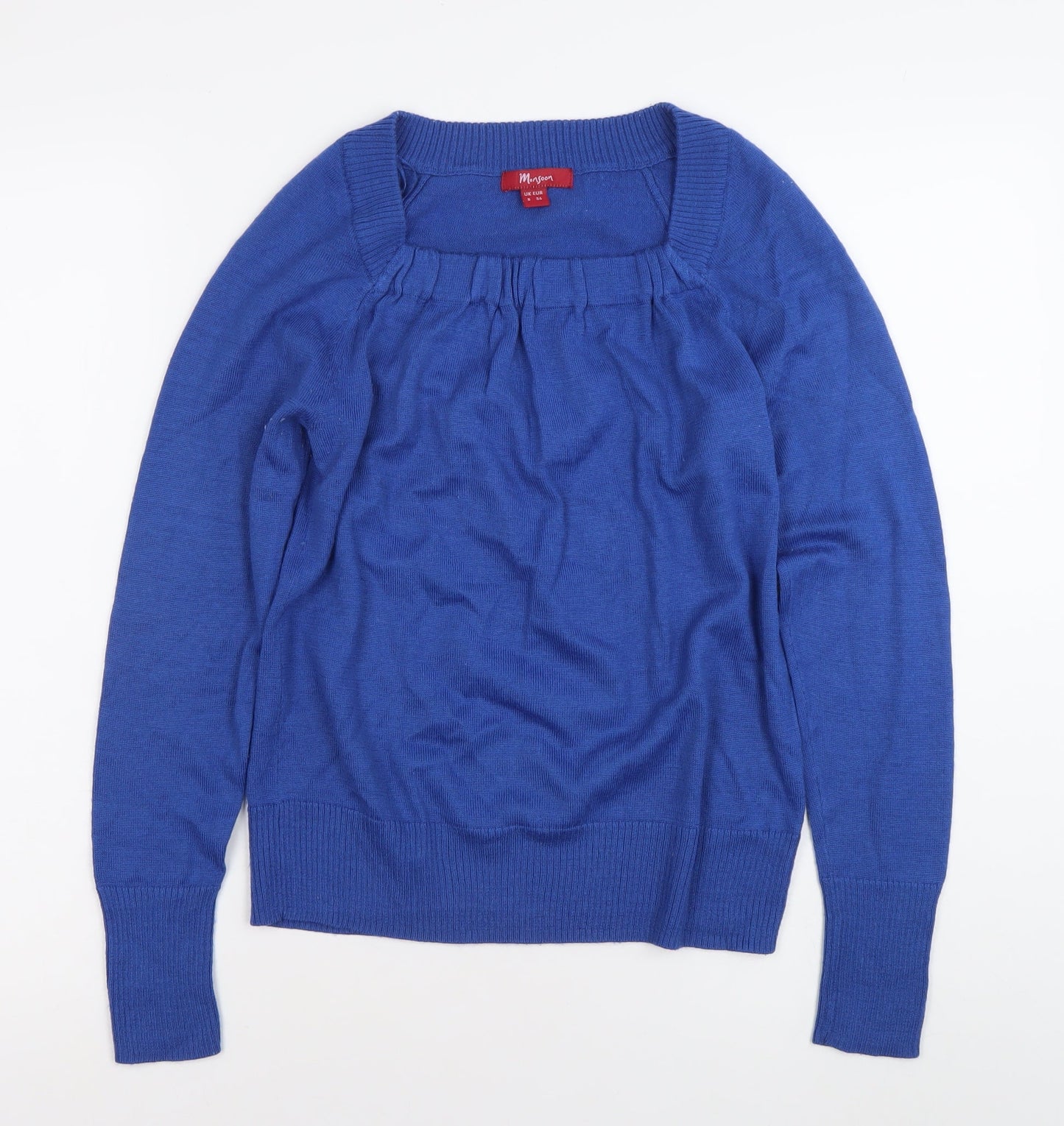 Womens UK Size 8 Monsoon Blue Pullover Jumper