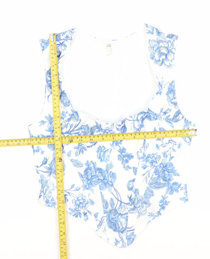 Womens UK Size 10 River Island White Camisole Blouse