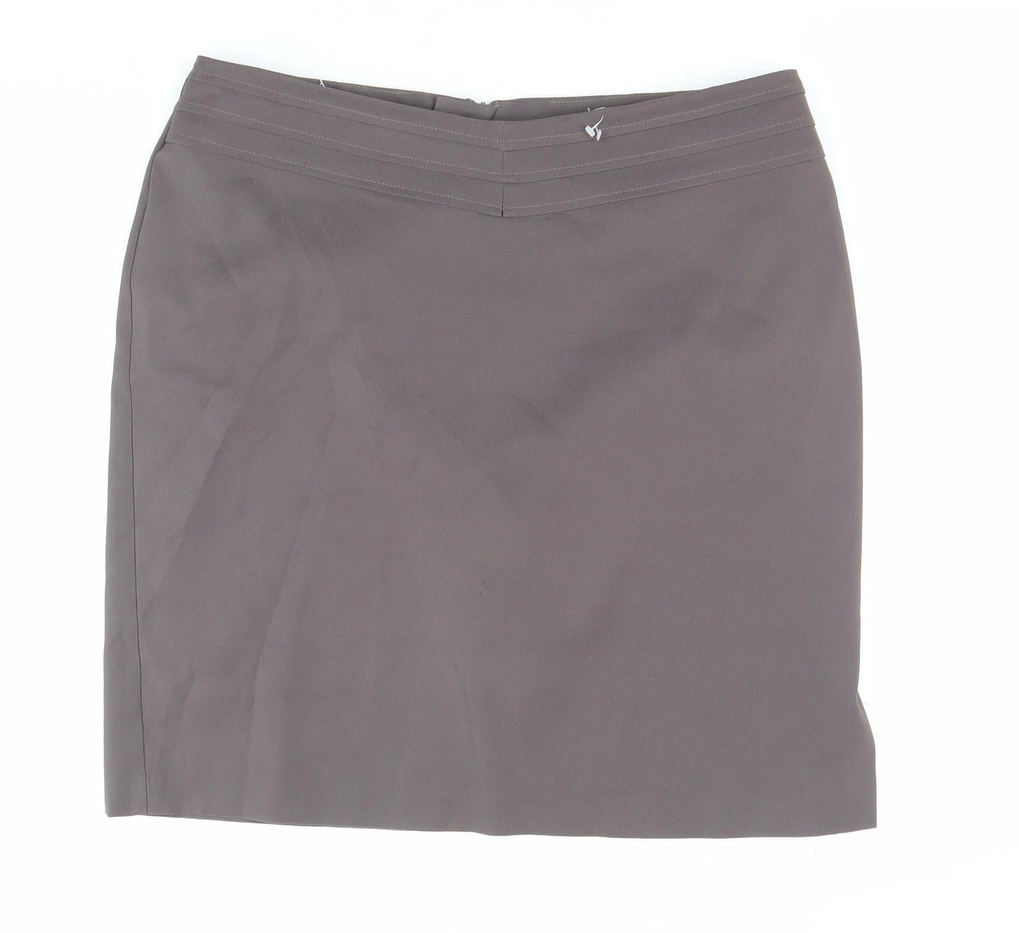 Etam Women Brown Size 18 Knee Length Pencil Skirt Workwear