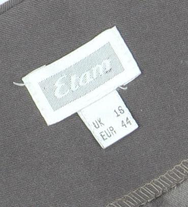 Etam Women Brown Size 18 Knee Length Pencil Skirt Workwear