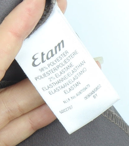 Etam Women Brown Size 18 Knee Length Pencil Skirt Workwear