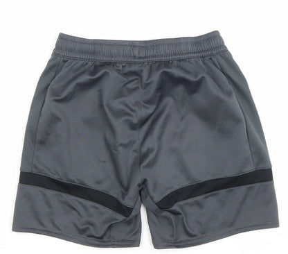 Umbro Boys Grey Athletic Football Shorts Size 158 YXL Burnley FC