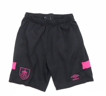Umbro Boys Black Football Shorts Size 158cm Athletic Lightweight