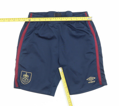 Umbro Boys Blue 13Y Athletic Football Shorts Elastic Waist Poly