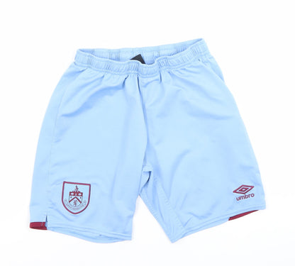 Umbro Boys Blue 13 Years Burnley FC Athletic Football Shorts Polyester