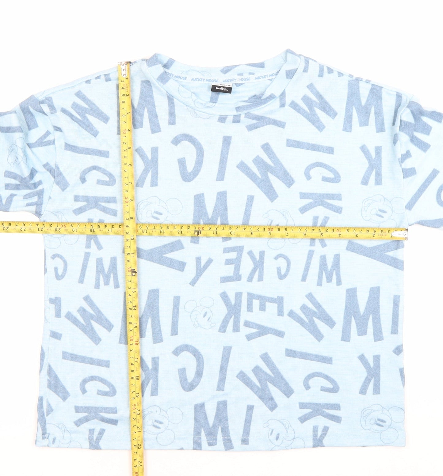 George Teens Blue Mickey Mouse Long Sleeve Sweatshirt Size 8