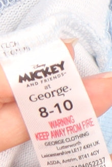 George Teens Blue Mickey Mouse Long Sleeve Sweatshirt Size 8