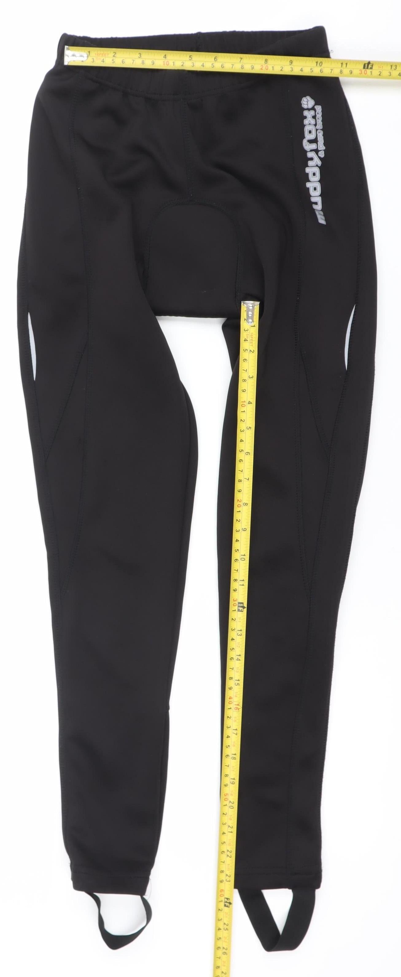 Muddyfox Women’s Black Padded Cycling Stirrup Leggings Slim Fit