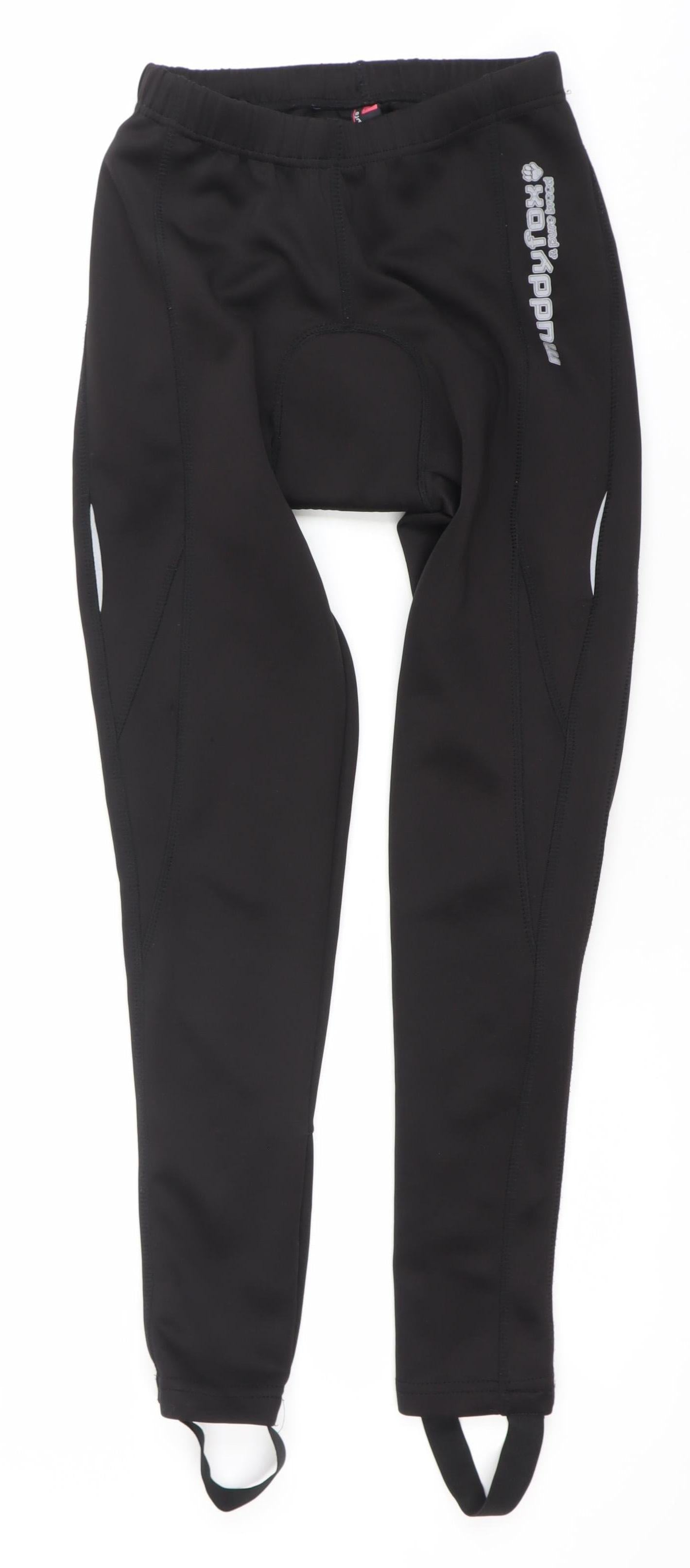 Muddyfox Women’s Black Padded Cycling Stirrup Leggings Slim Fit