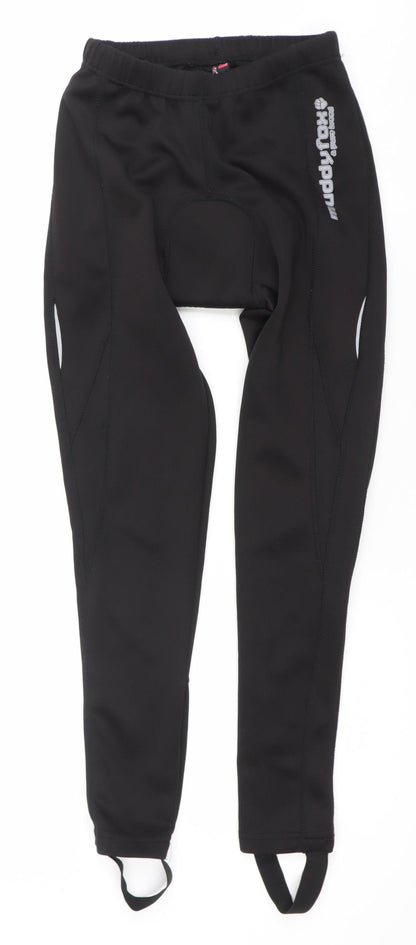 Muddyfox Women’s Black Padded Cycling Stirrup Leggings Slim Fit