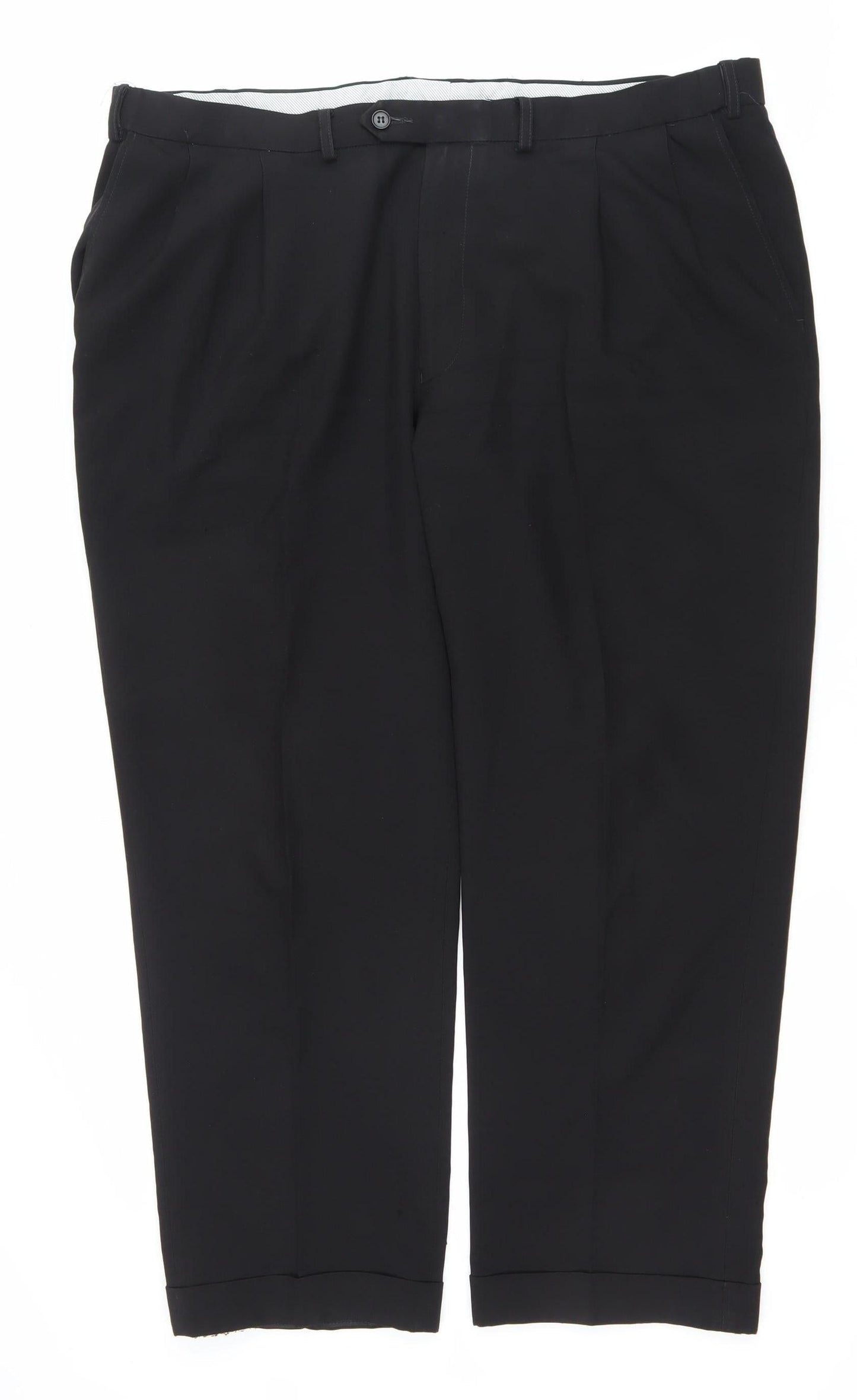 Marks and Spencer Men's Black 42W 29L Dress Pants Business Trousers