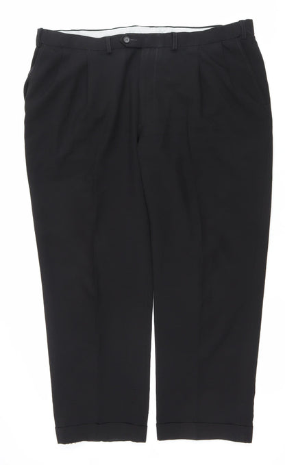 Marks and Spencer Men's Black 42W 29L Dress Pants Business Trousers