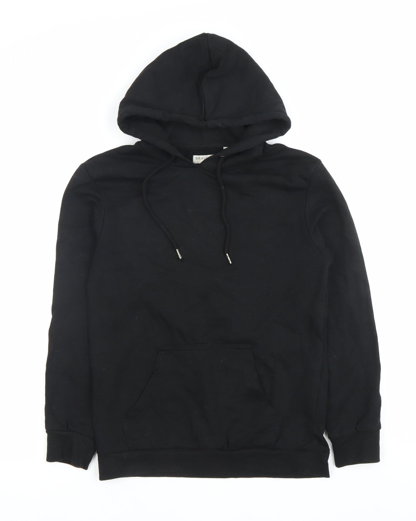 Brave Soul Women’s Black Pullover Hoodie XS Cotton Blend