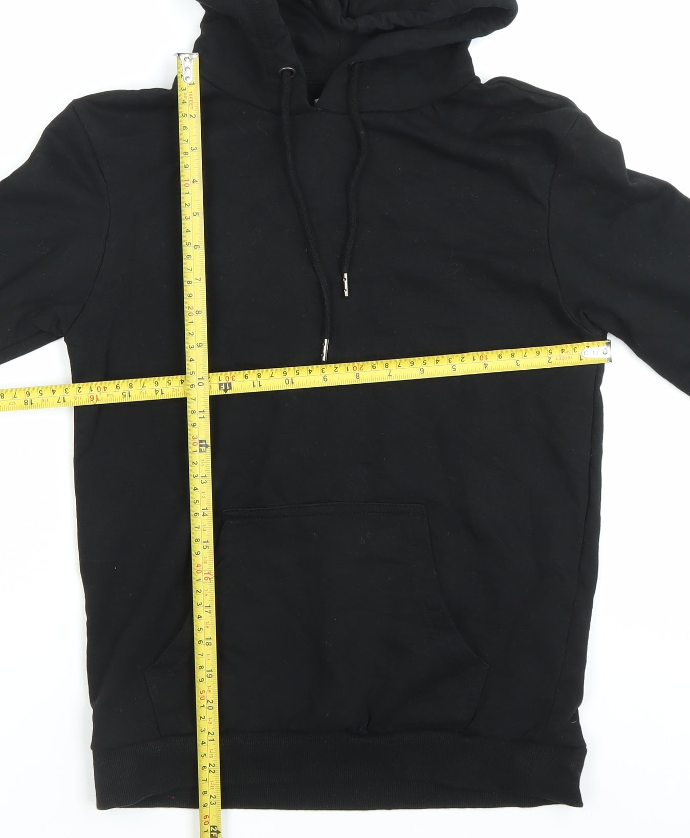 Brave Soul Women’s Black Pullover Hoodie XS Cotton Blend