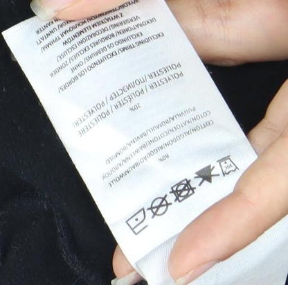 Brave Soul Women’s Black Pullover Hoodie XS Cotton Blend