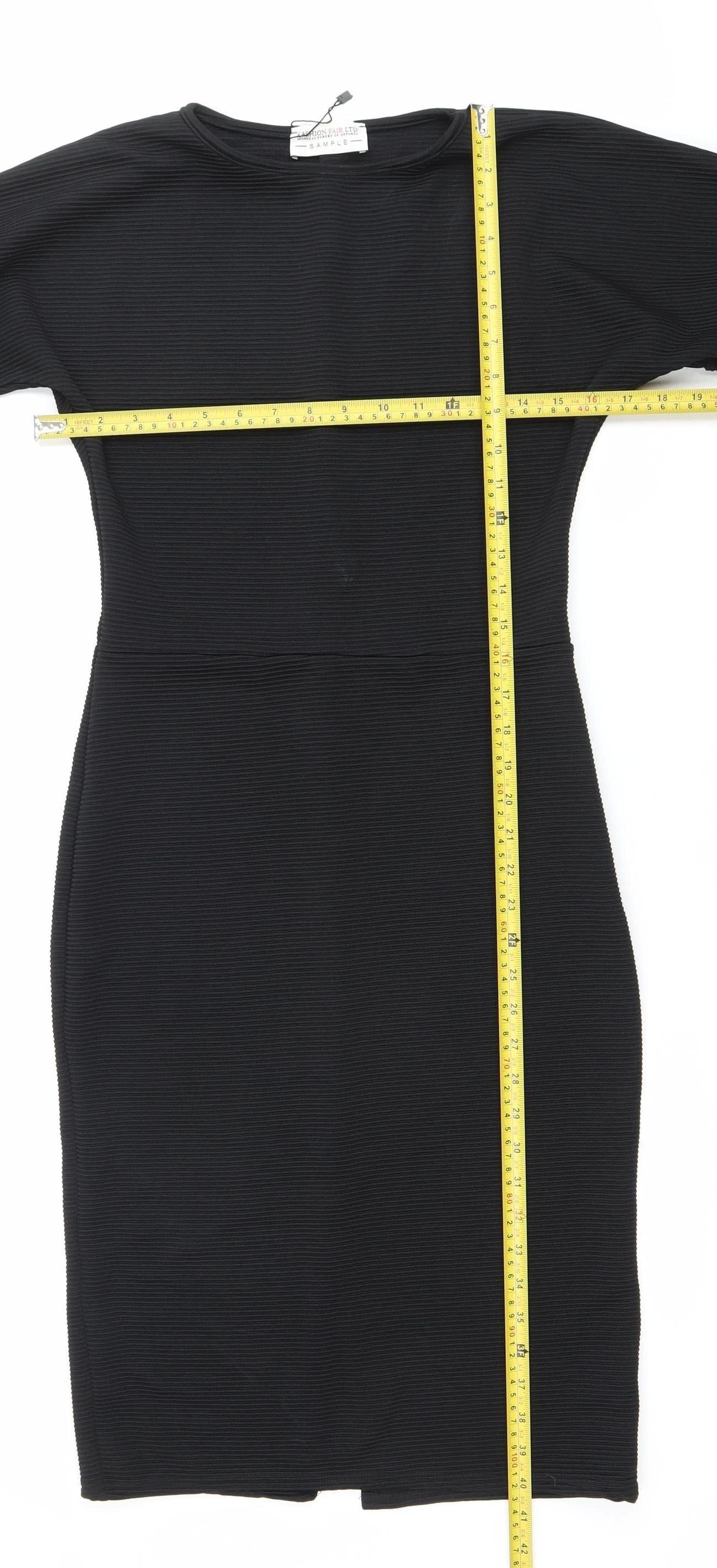 Fashion Fair Ltd Women’s Black Size 10 One Shoulder Bodycon Dress
