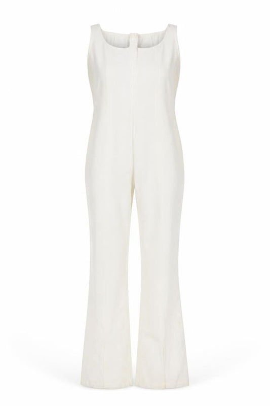Womens UK Size 8 PRETTYLITTLETHING One-Piece White Jumpsuit