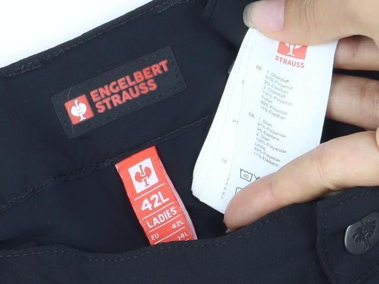Engelbert Strauss Unisex Black M Softshell Walking Trousers Hiking Outdoor